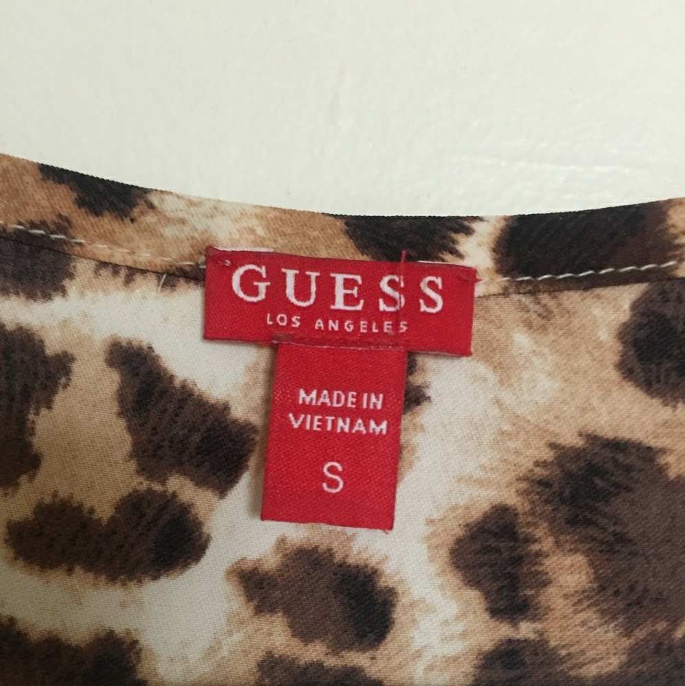 Guess Leopard Print Blouse - Picture 2 of 4